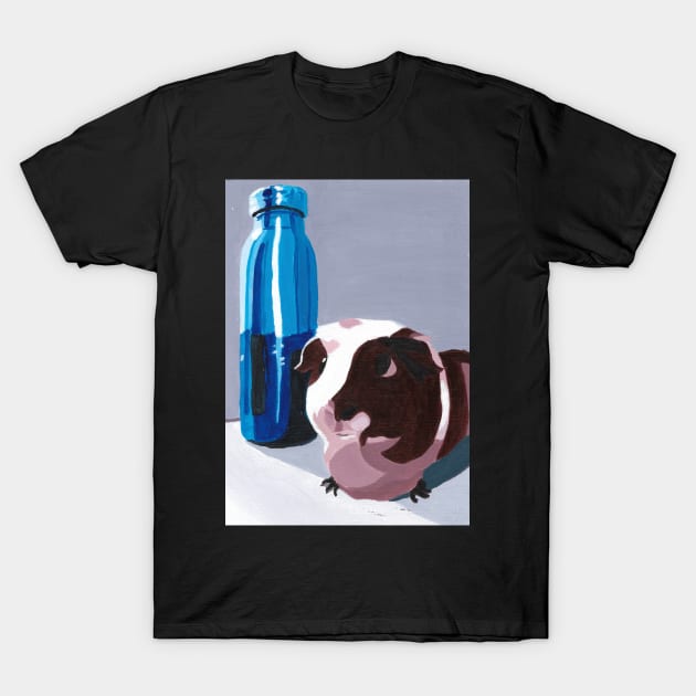 Guinea Pig and Water Bottle T-Shirt by Elora0321